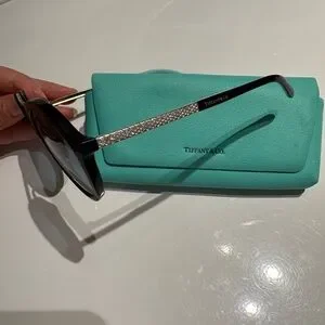 Tiffany & Co. Black circle Sunglasses with Teal Case Tiffany & Co. | Accessories | Tiffany Co Black Circle  main image 3